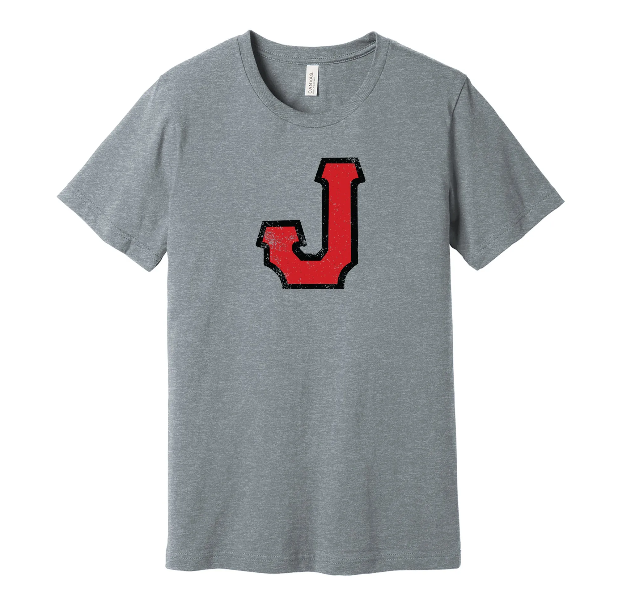 Jacksonville Red Caps Distressed J Logo Shirt - Defunct Negro Baseball Team - Celebrate Black Heritage and History - Hyper Than Hype