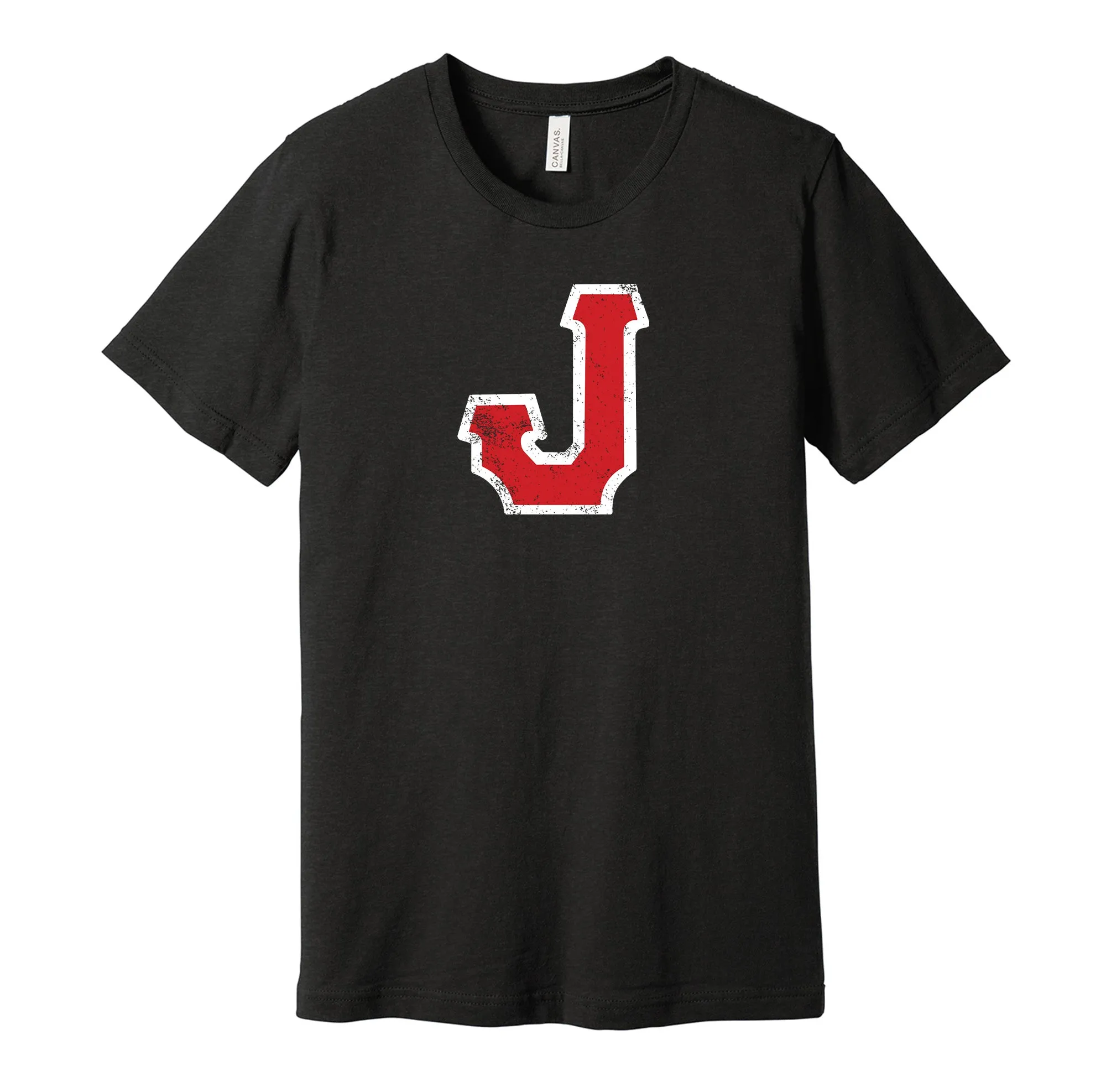 Jacksonville Red Caps Distressed J Logo Shirt - Defunct Negro Baseball Team - Celebrate Black Heritage and History - Hyper Than Hype