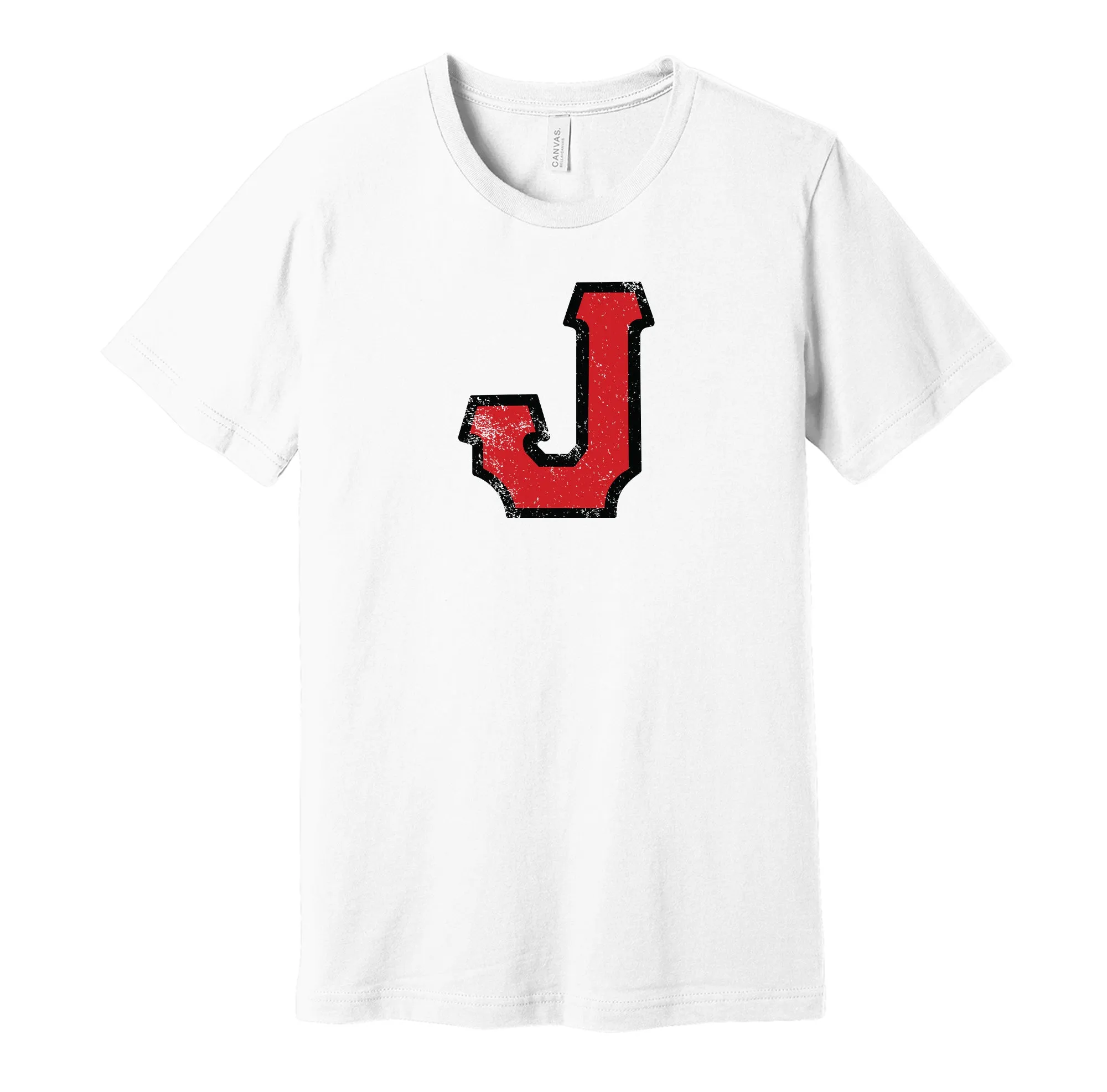 Jacksonville Red Caps Distressed J Logo Shirt - Defunct Negro Baseball Team - Celebrate Black Heritage and History - Hyper Than Hype