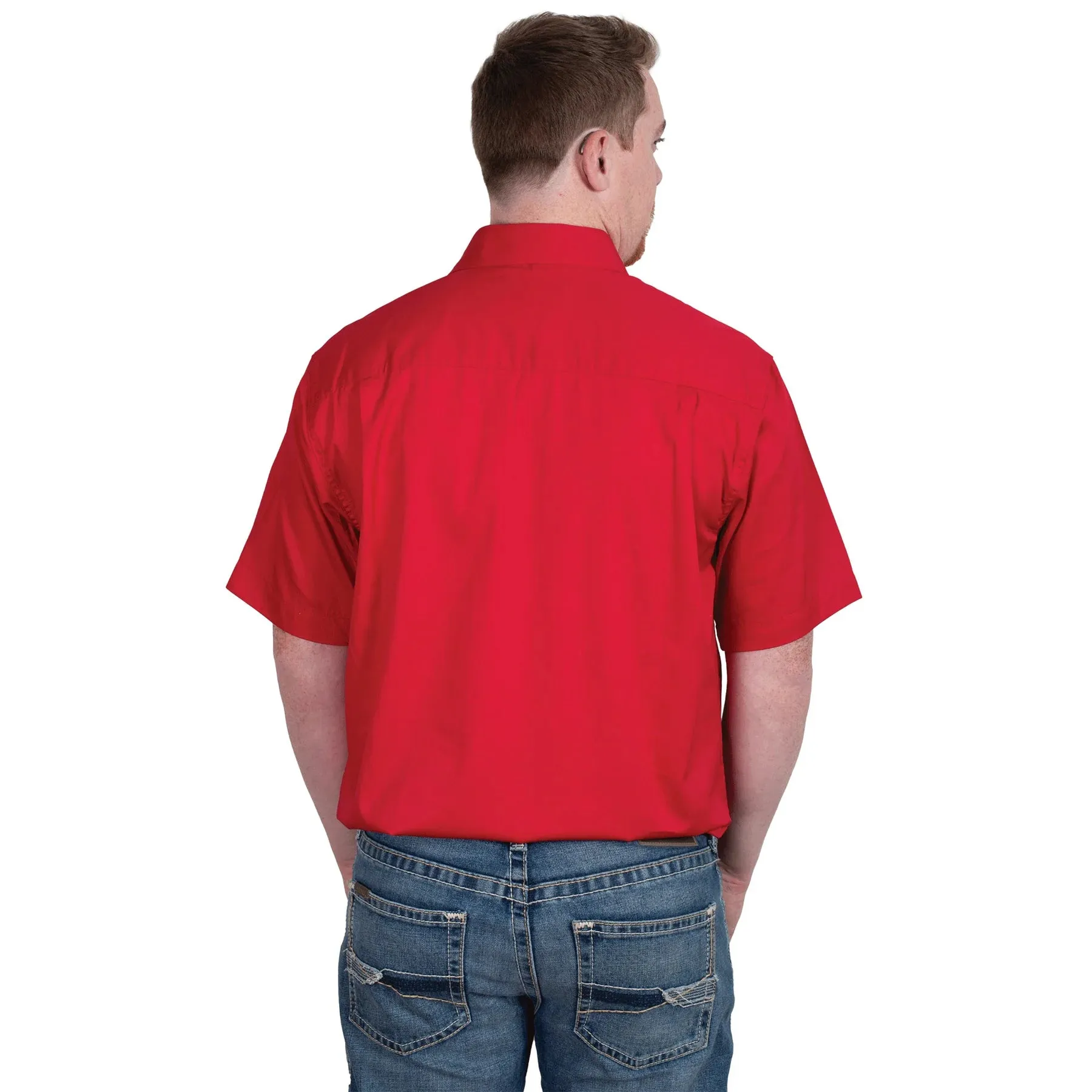 JCA Adam Mens Workshirt Chilli Red