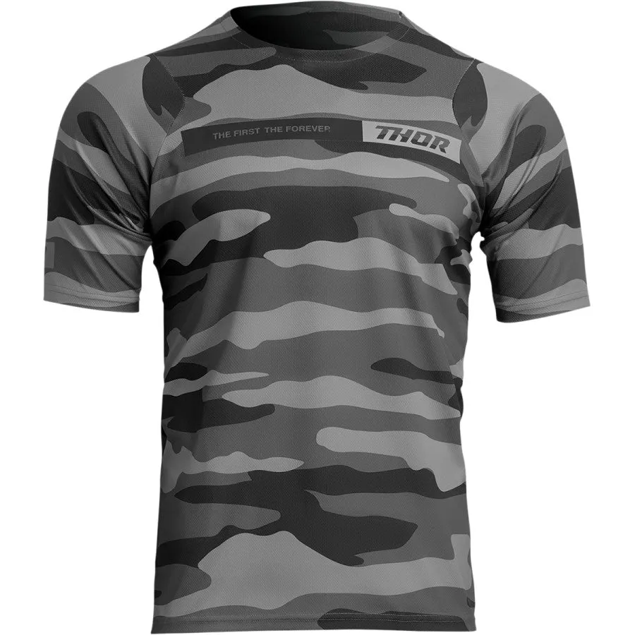 Jersey Thor Mtb Mx Assist Camo Dark Gray Large