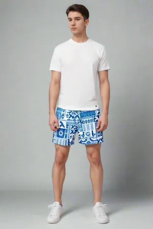 Johnny Was Blue Acantha Men's Swim Trunks CSW1324-M