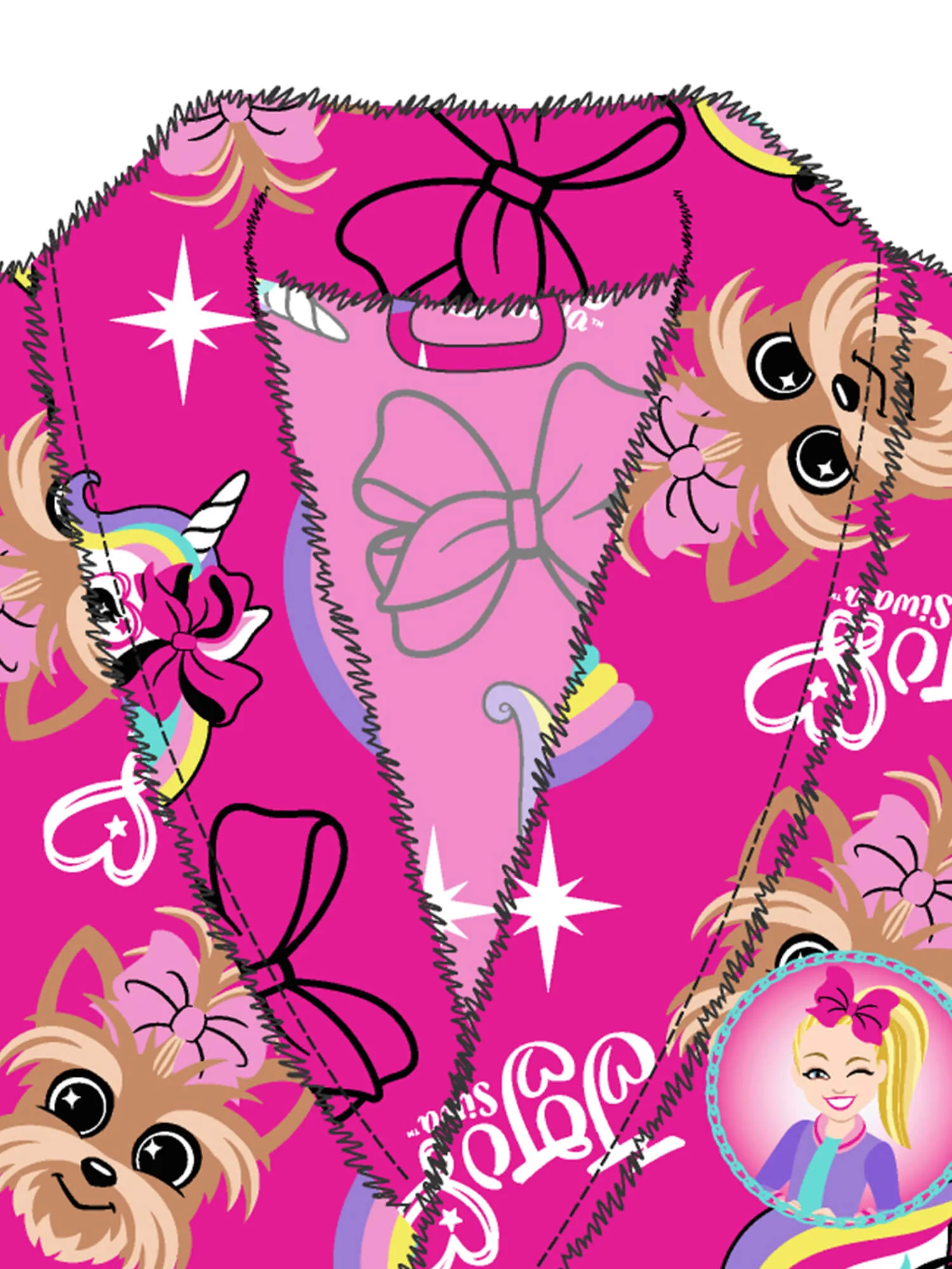 Jojo Siwa Girls' Pajama Robe Plush Velvet Fleece Bathrobe, 4-10, Pink