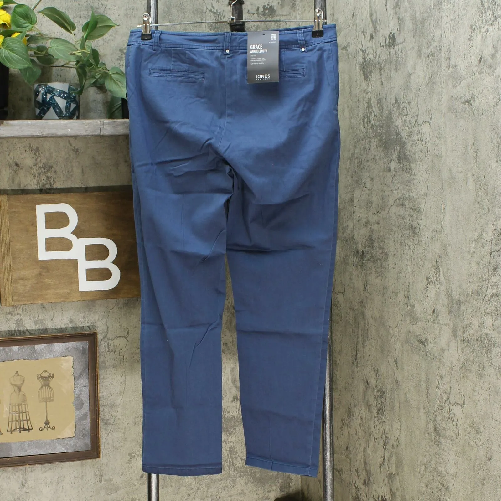 Jones New York Women's Grace Cotton Ankle Pants