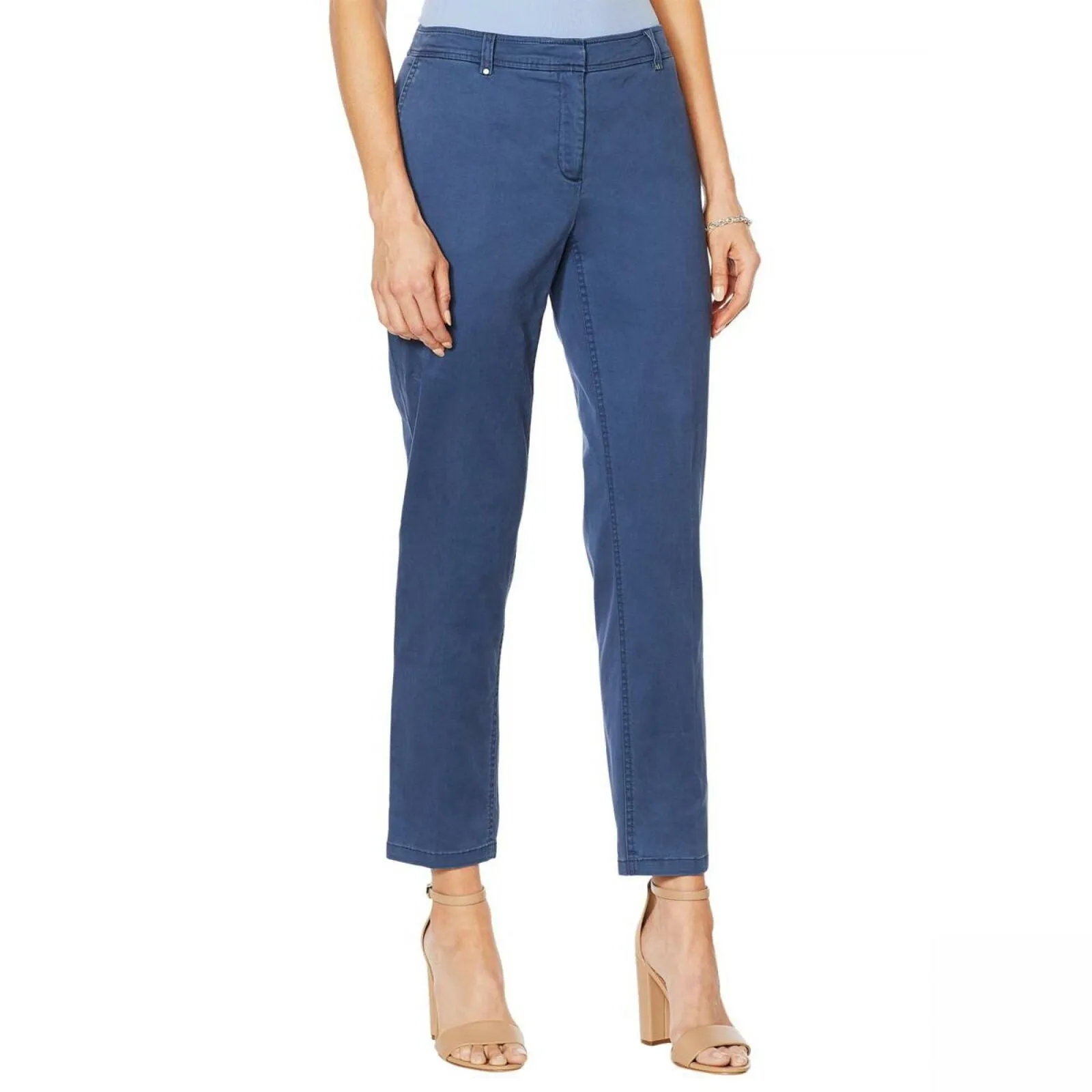 Jones New York Women's Grace Cotton Ankle Pants