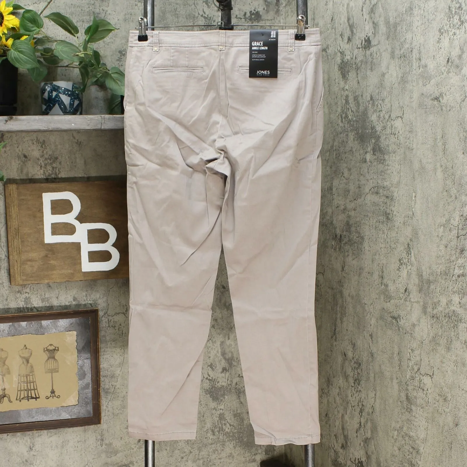 Jones New York Women's Grace Cotton Ankle Pants