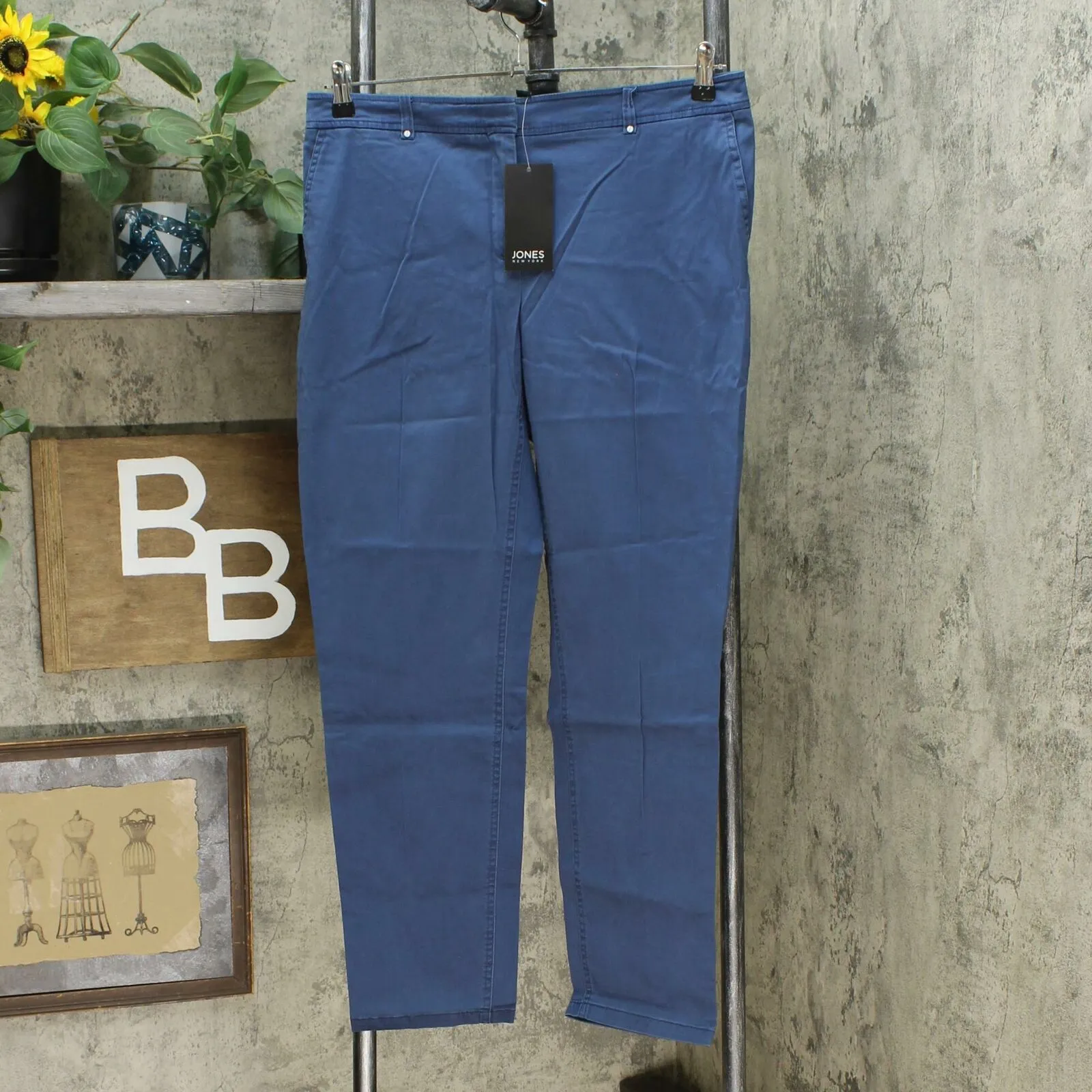 Jones New York Women's Grace Cotton Ankle Pants