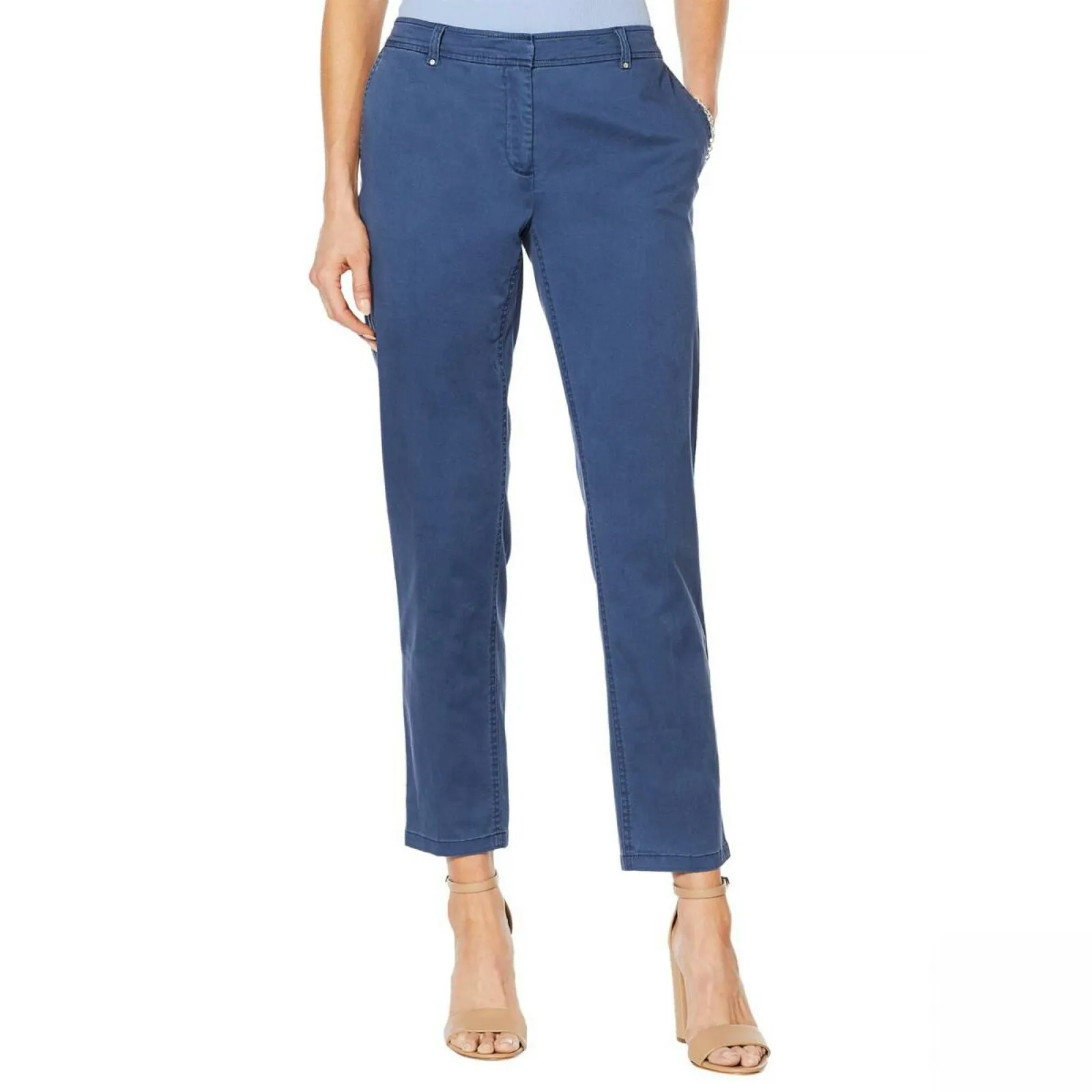 Jones New York Women's Grace Cotton Ankle Pants