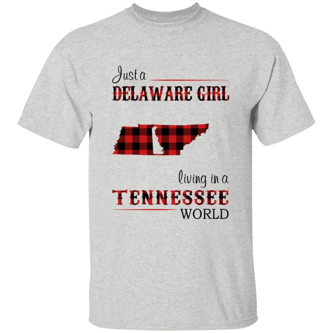 Just A Delaware Girl Living In A Tennessee World T-Shirt