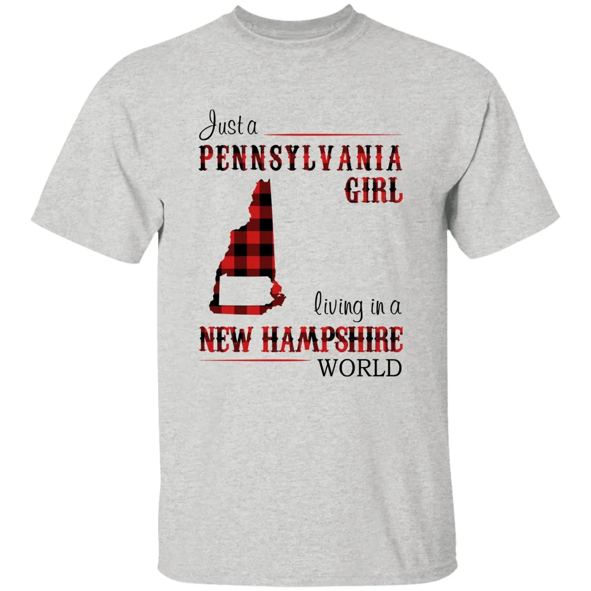 Just A Pennsylvania Girl Living In A New Hampshire World T-shirt