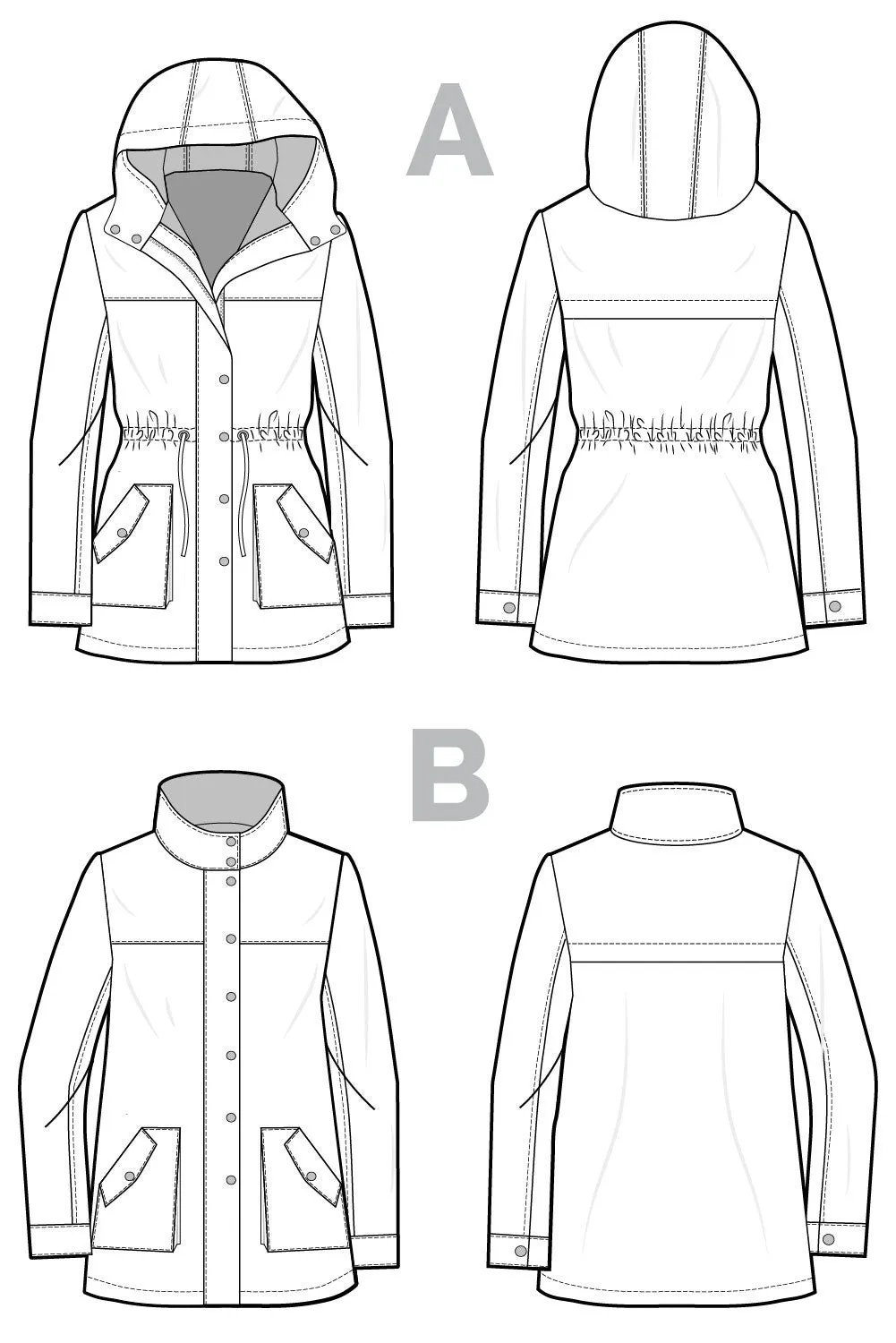 Kelly Anorak Jacket Pattern-- Closet Case Files