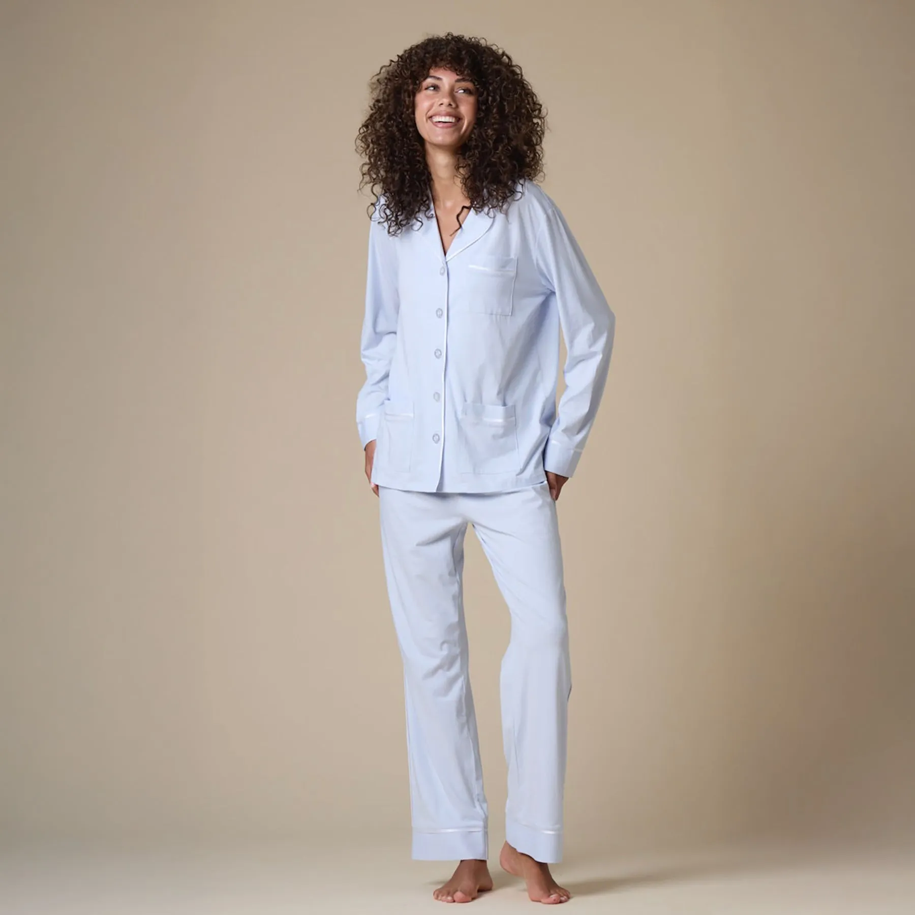 Kip Pyjamas Luxe Stretch Cotton