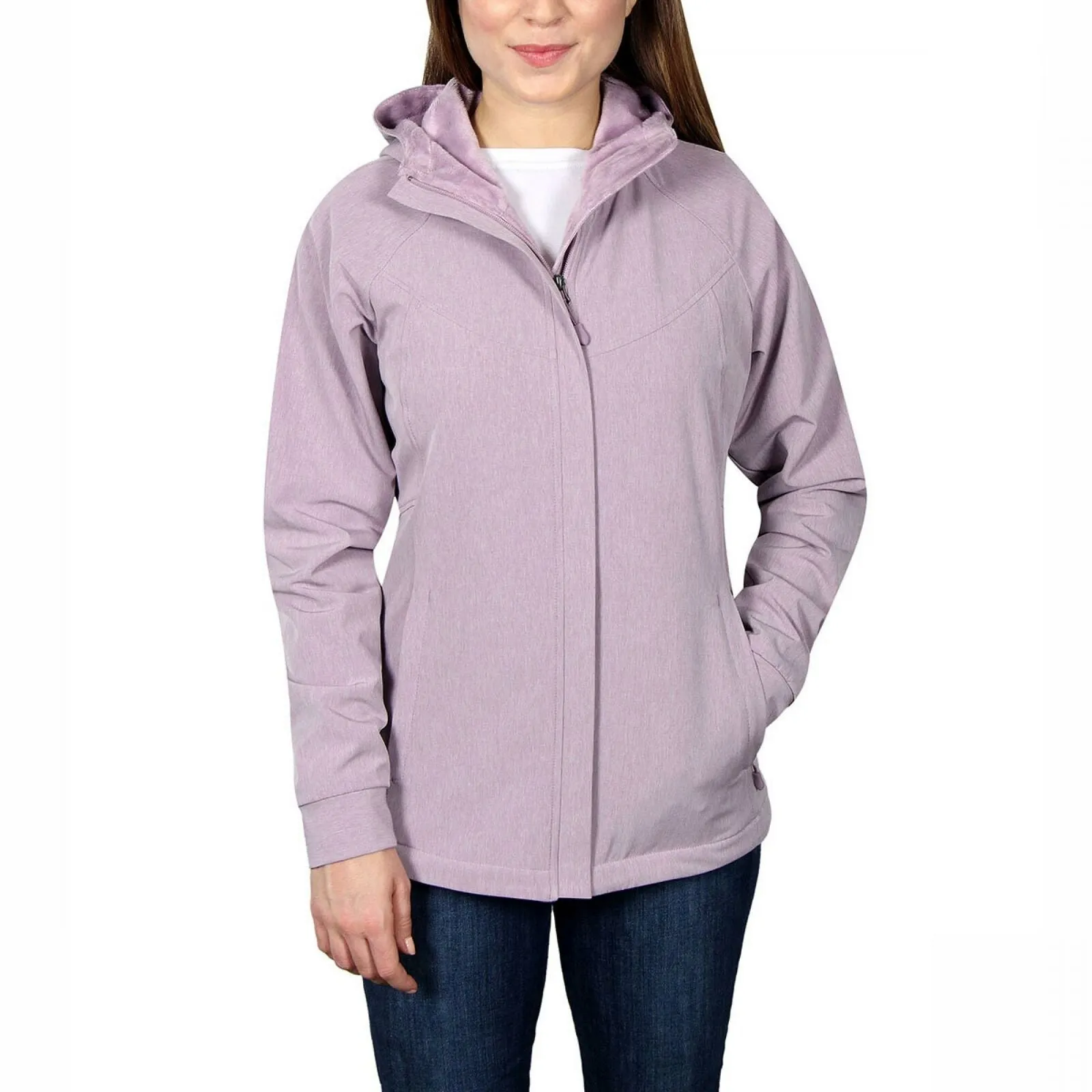 Kirkland Signature Women's Plush Fleece Lined Soft Shell Jacket