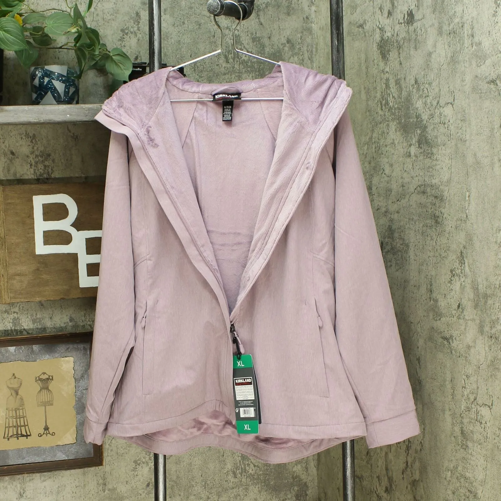 Kirkland Signature Women's Plush Fleece Lined Soft Shell Jacket