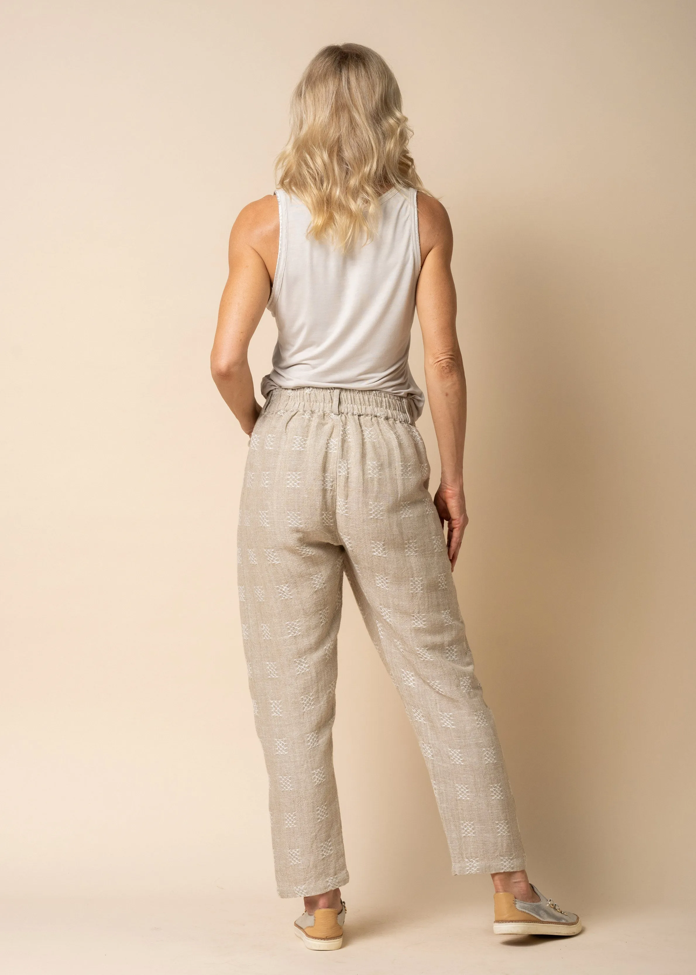 Kruze Linen Blend Pant in Latte