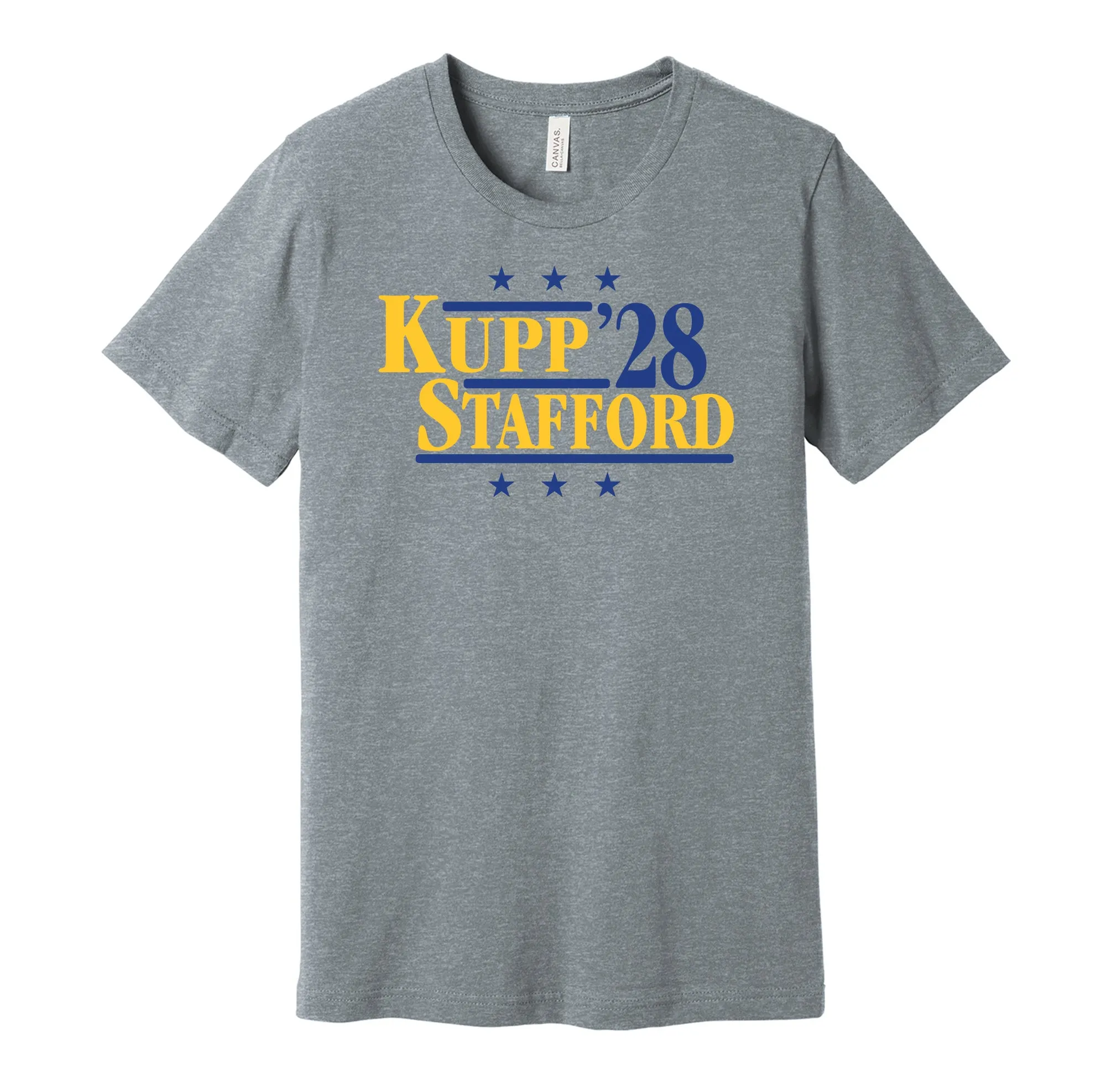 Kupp & Stafford '28 - Los Angeles Football Legends Political Campaign Parody T-Shirt - Hyper Than Hype Shirts