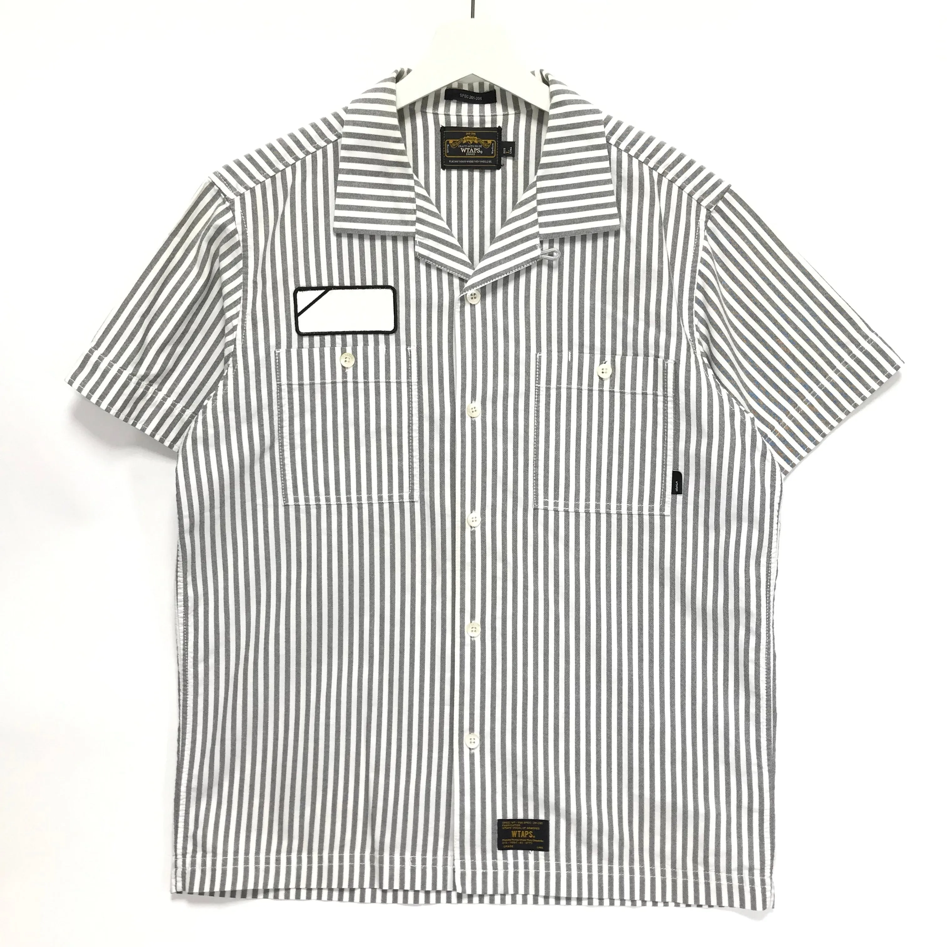 [L] WTAPS SODA STRIPED S/S SHIRT