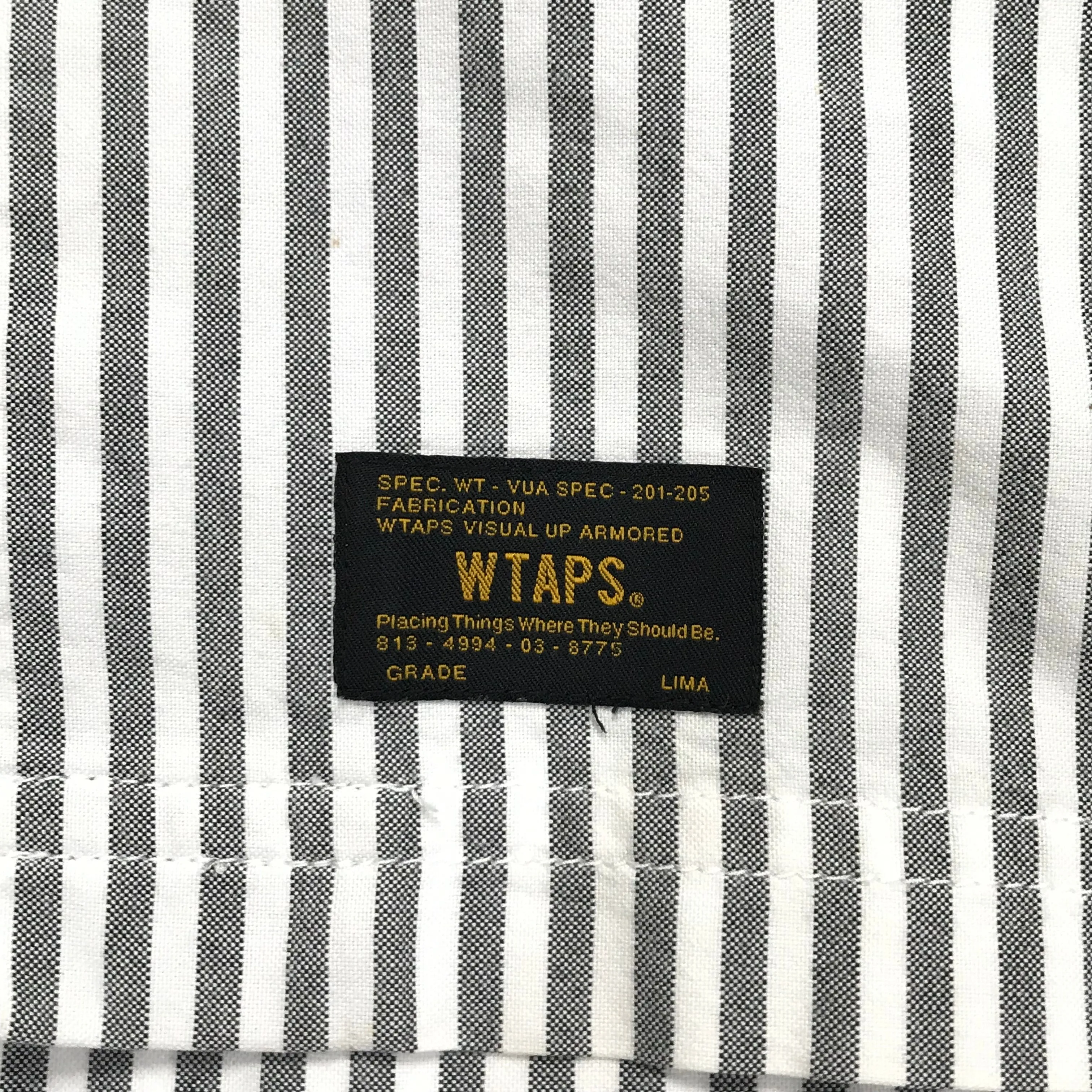 [L] WTAPS SODA STRIPED S/S SHIRT