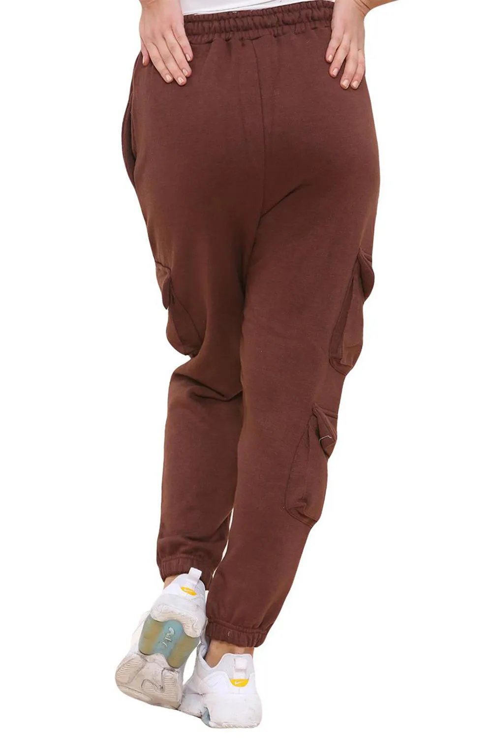 Ladies Fleece Cargo Combat Trousers