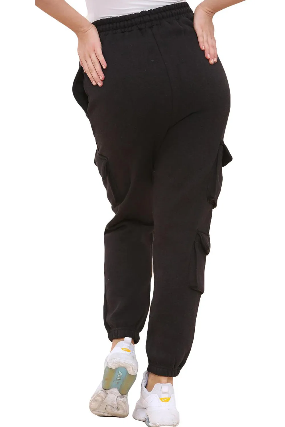 Ladies Fleece Cargo Combat Trousers