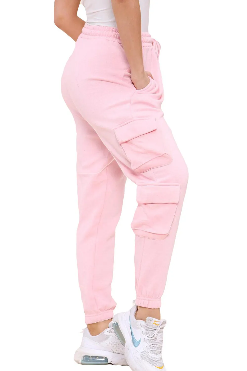 Ladies Fleece Cargo Combat Trousers