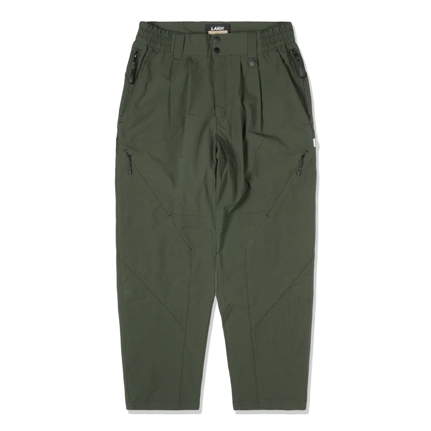 LAKH Men Divisional Baggy Tapered Pants Army Green DBTP-AMGN