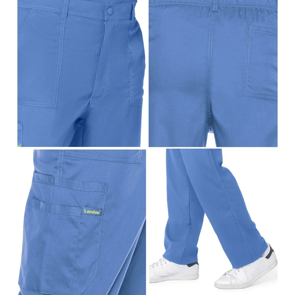 Landau Proflex Men's Straight-Leg Cargo Pants - CARIBBEAN / Sizes S - 5XL