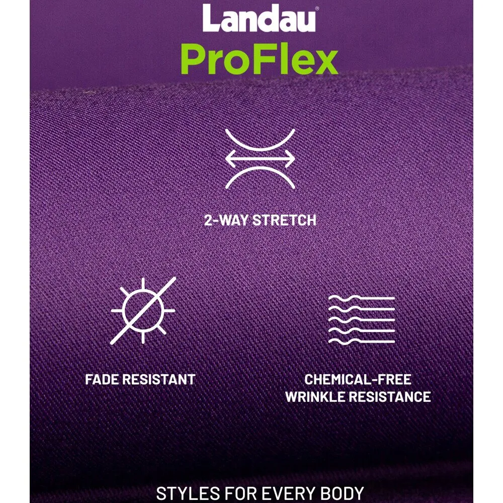 Landau Proflex Women's Straight-Leg Cargo Scrub Pants - STEEL / Sizes XXS - 5XL