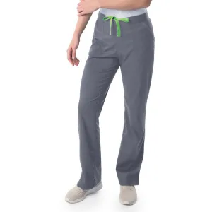 Landau Proflex Women's Straight-Leg Cargo Scrub Pants - STEEL / Sizes XXS - 5XL