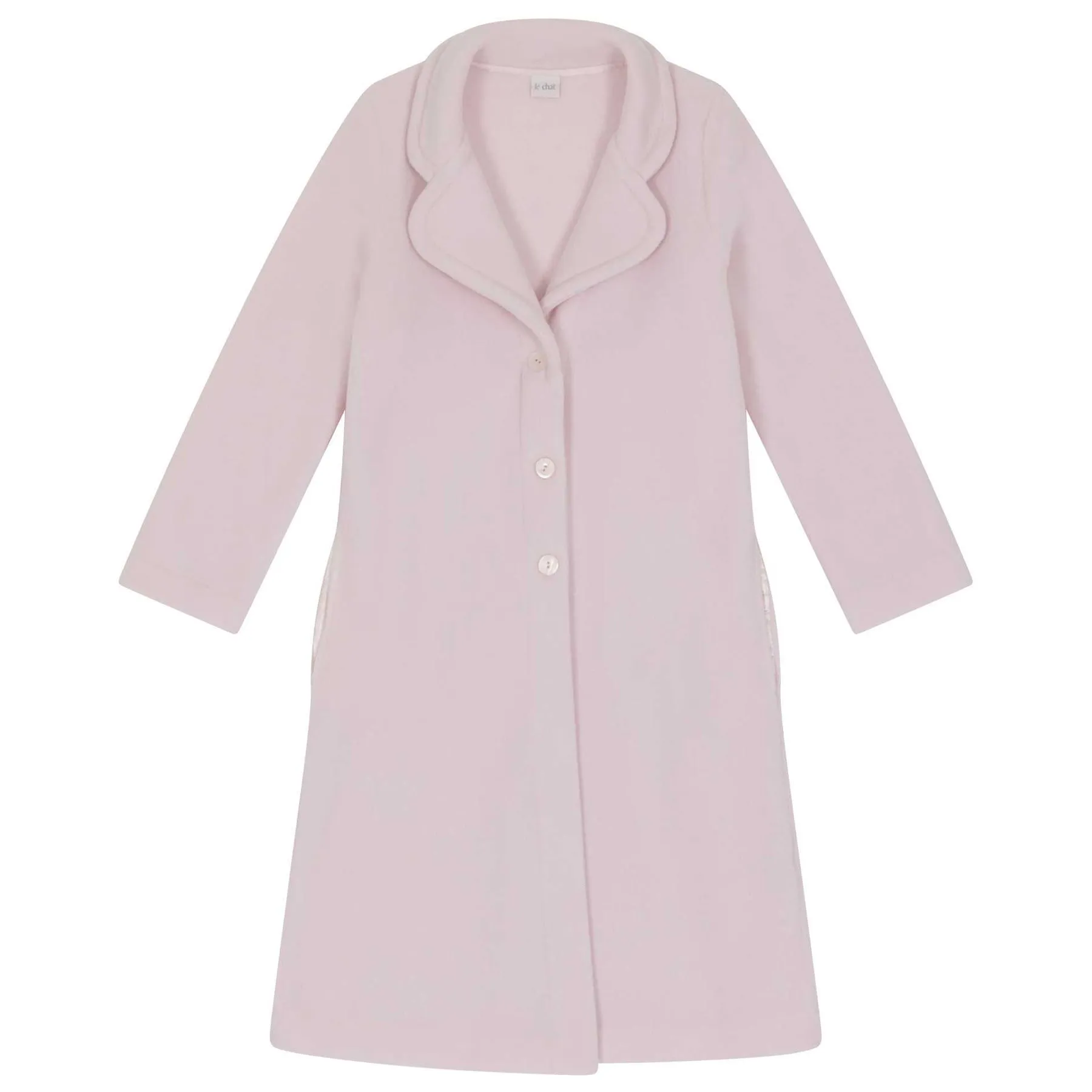 Le Chat Fleece Essentiel Button Robe