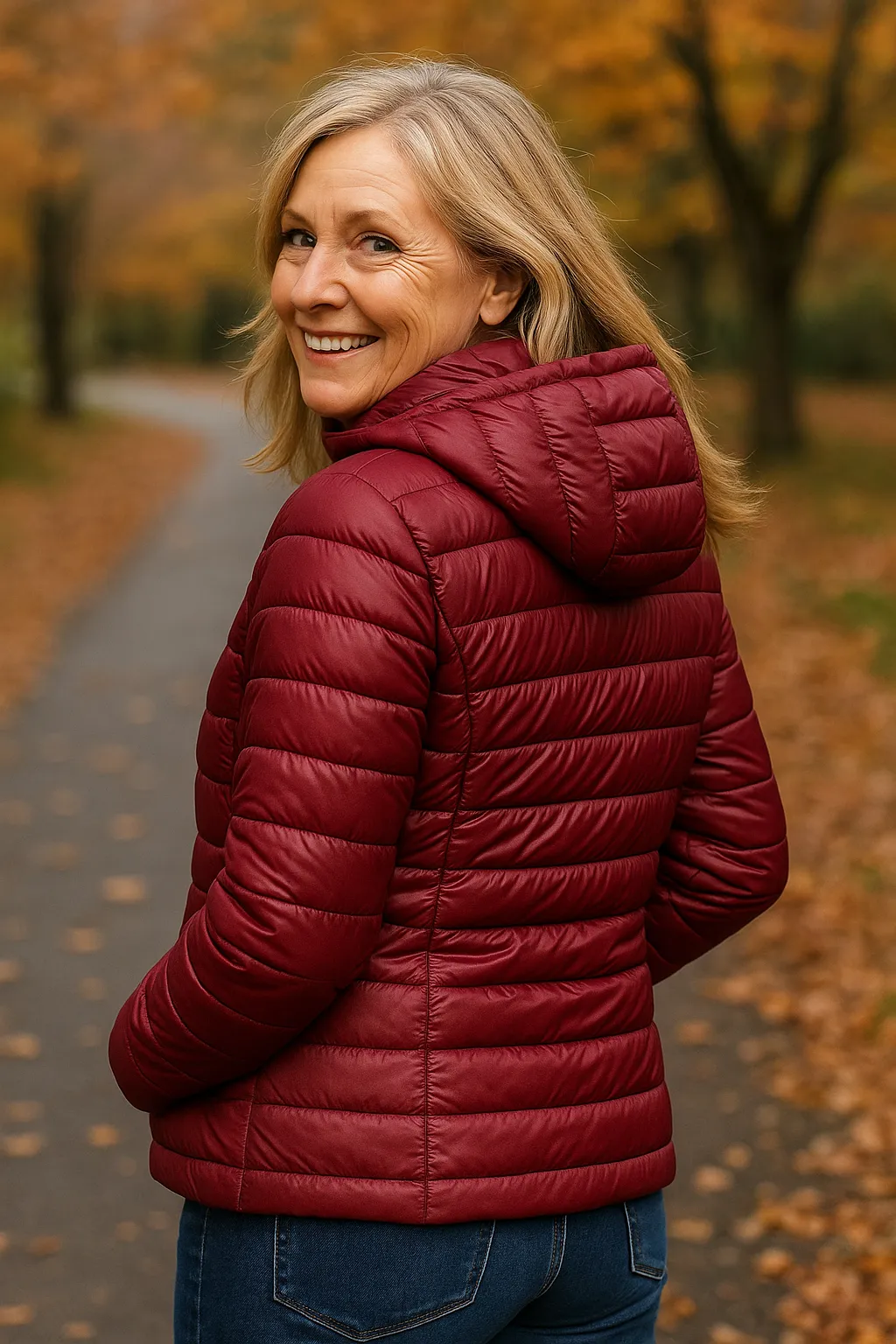 Leonie | Lightweight Waterproof Jacket – White Duck Down Filling