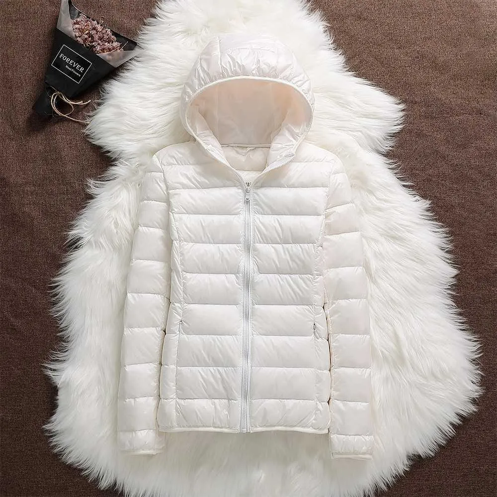 Leonie | Lightweight Waterproof Jacket – White Duck Down Filling
