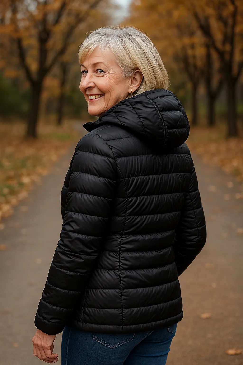 Leonie | Lightweight Waterproof Jacket – White Duck Down Filling