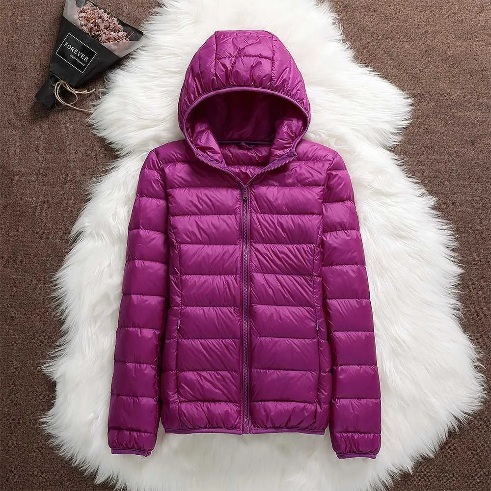 Leonie | Lightweight Waterproof Jacket – White Duck Down Filling