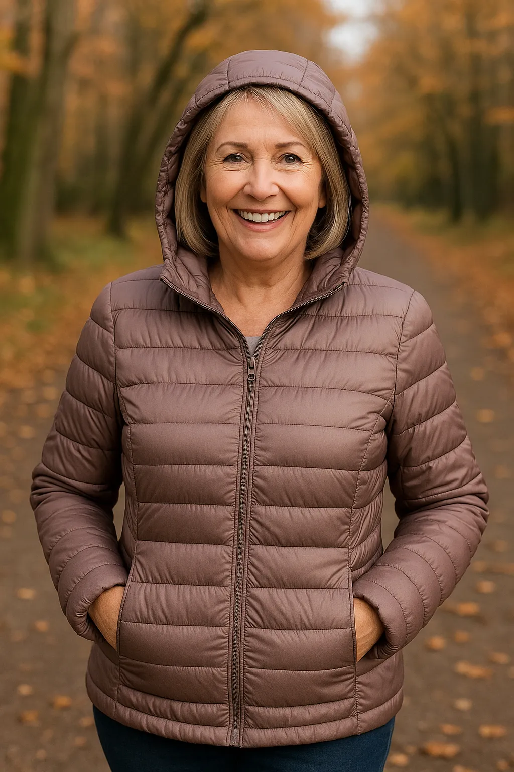 Leonie | Lightweight Waterproof Jacket – White Duck Down Filling