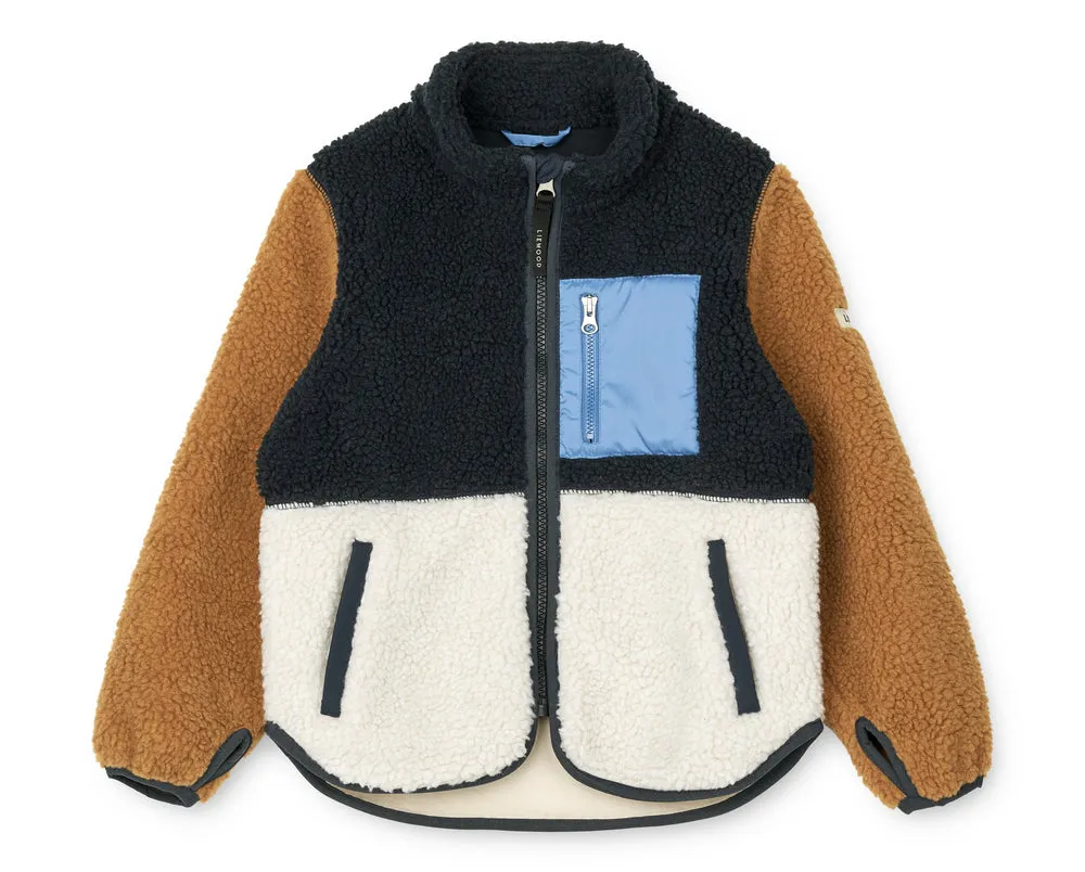 [Liewood] Nolan Pile Jacket -Navy Multi mix
