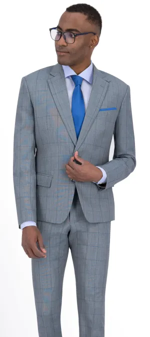 Light Green Check Regular Suit