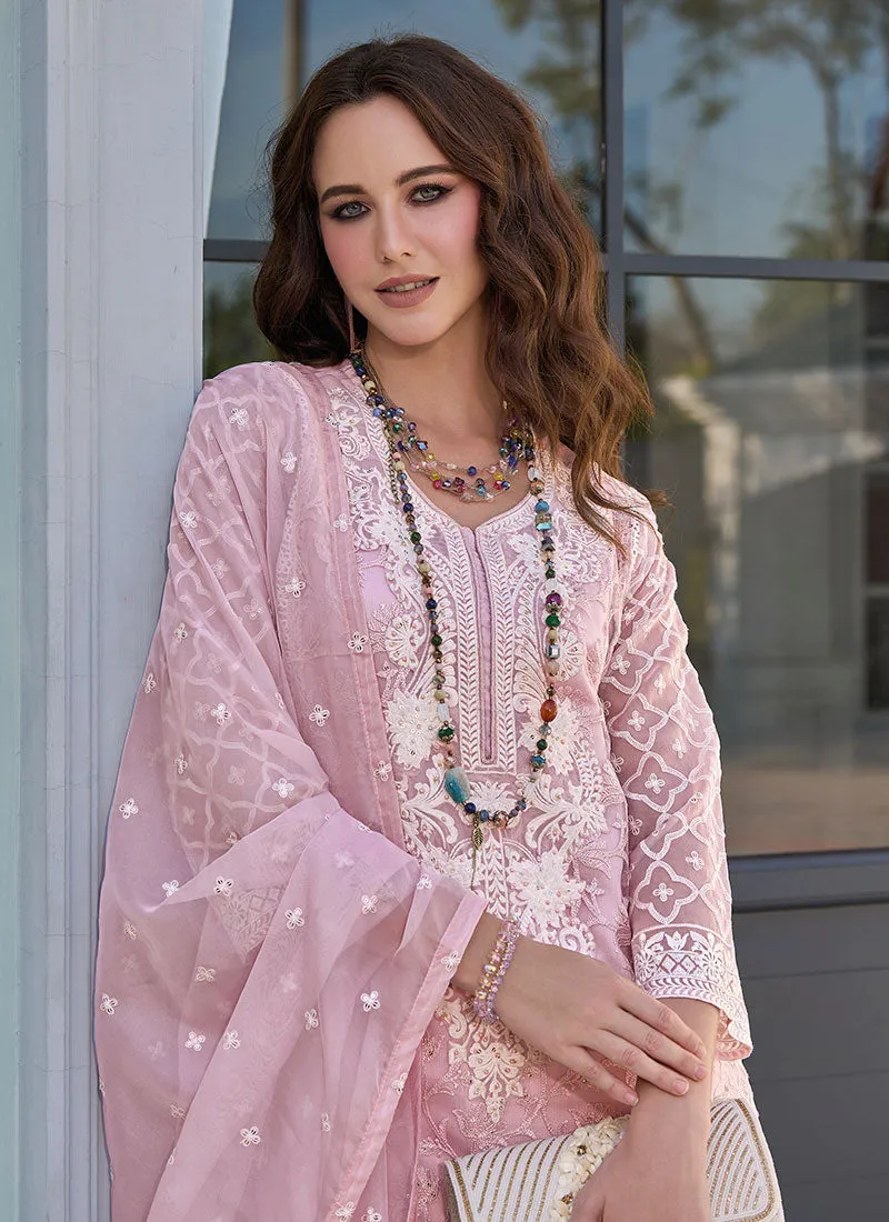 Light Pink Embroidered Pakistani Dress