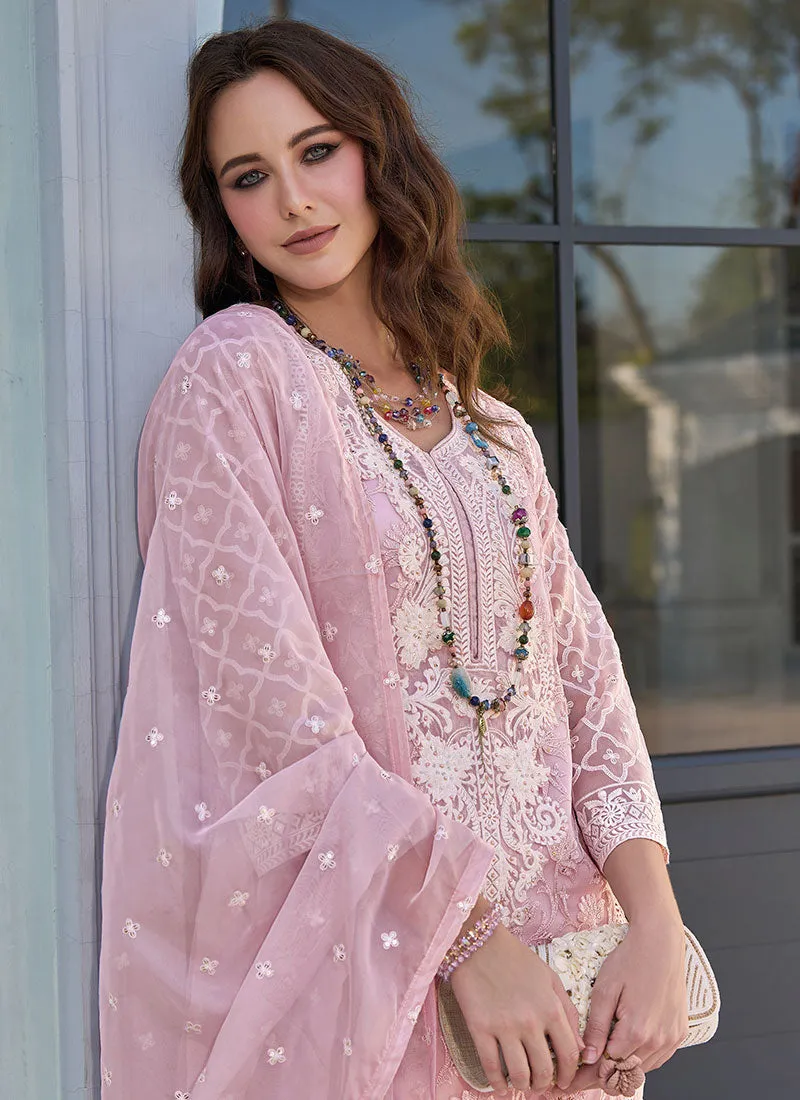 Light Pink Embroidered Pakistani Dress