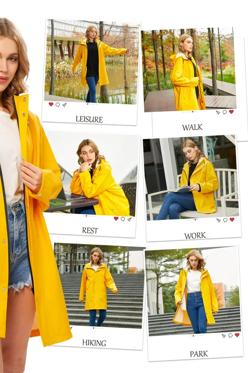 Lightweight Ultra Water-Resistant Long Windbreaker Jacket