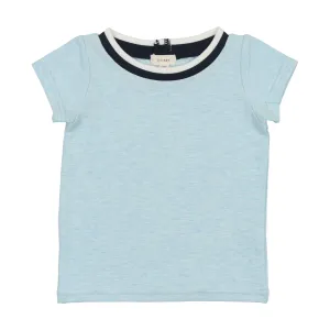 Lil Legs Short Sleeve T-Shirt - Light Blue Heather