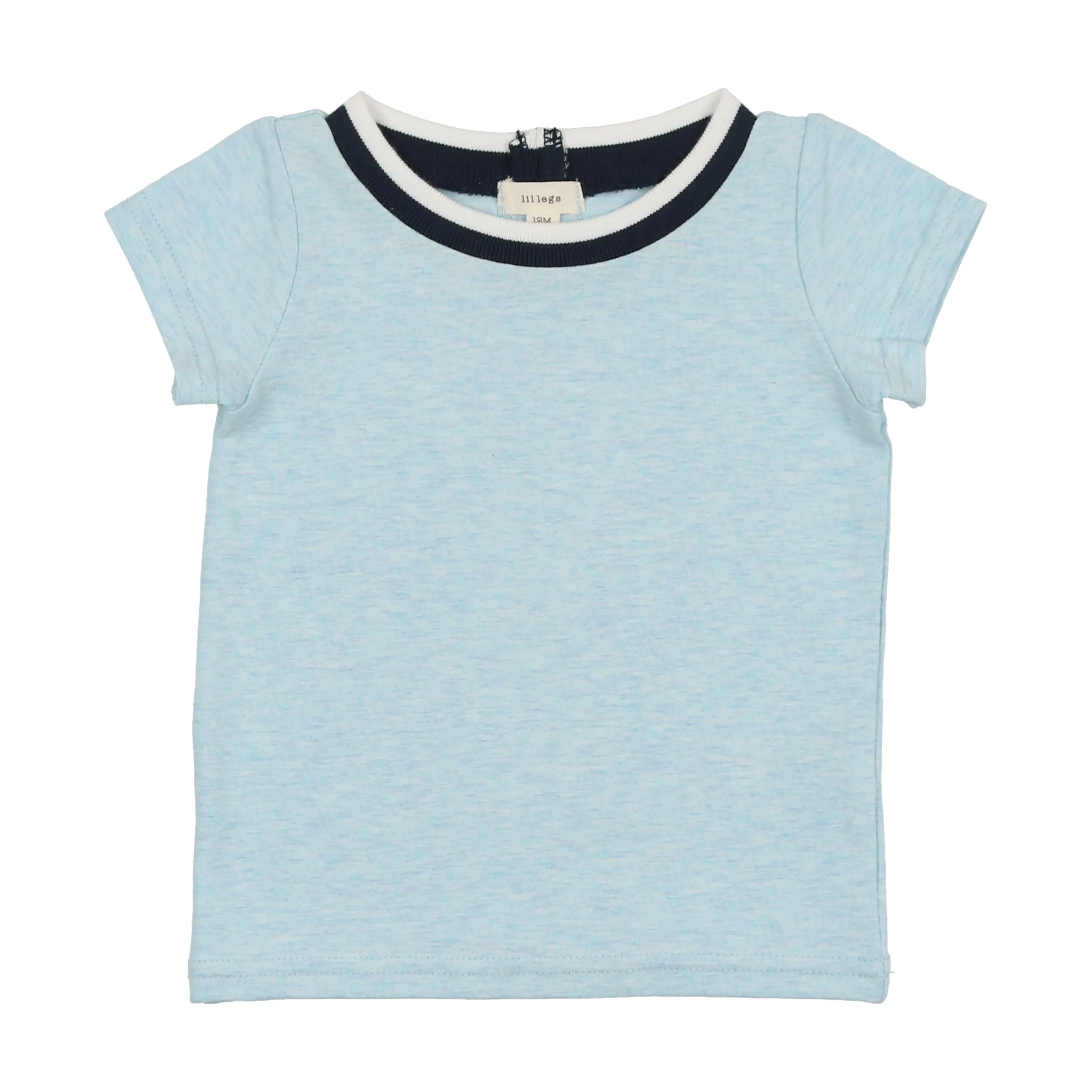 Lil Legs Short Sleeve T-Shirt - Light Blue Heather