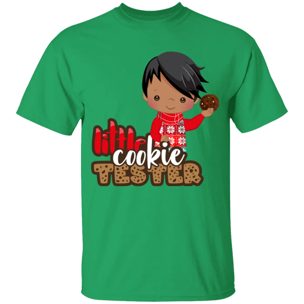 Little Cookie Tester African American Boy 100% Cotton T-Shirt
