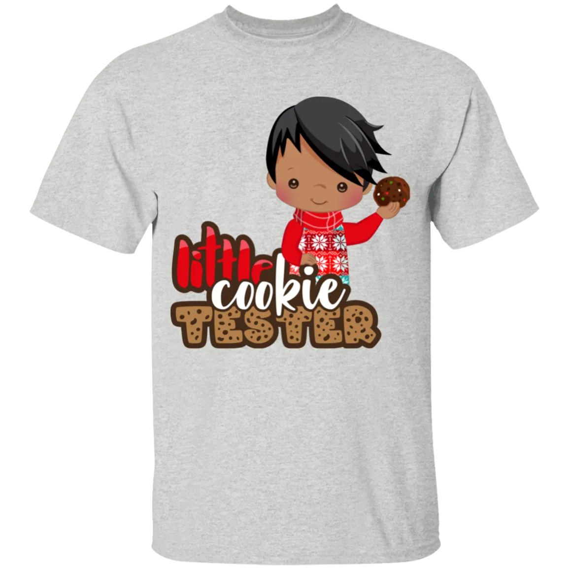 Little Cookie Tester African American Boy 100% Cotton T-Shirt