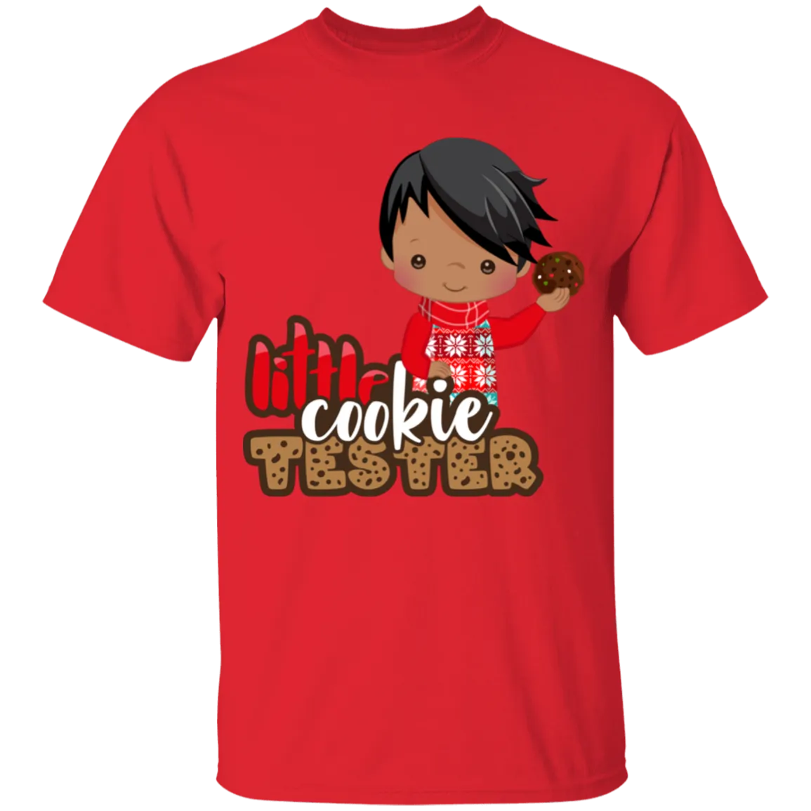 Little Cookie Tester African American Boy 100% Cotton T-Shirt