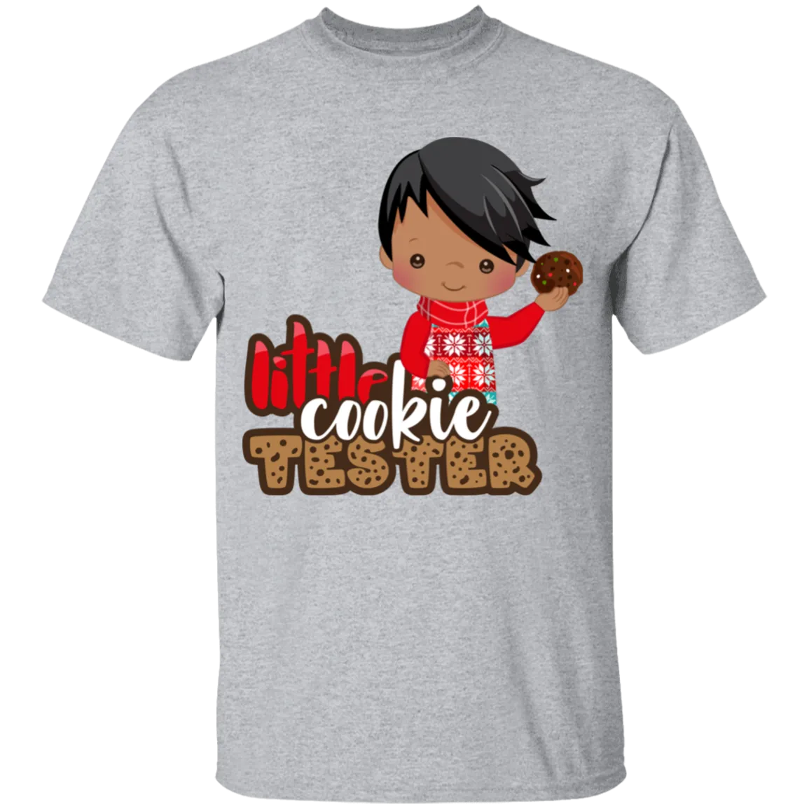 Little Cookie Tester African American Boy 100% Cotton T-Shirt