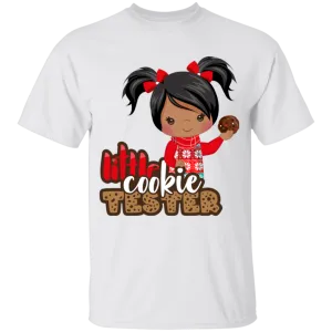 Little Cookie Tester African American Girl 100% Cotton T-Shirt