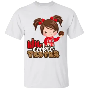 Little Cookie Tester Brown Hair Girl 100% Cotton T-Shirt