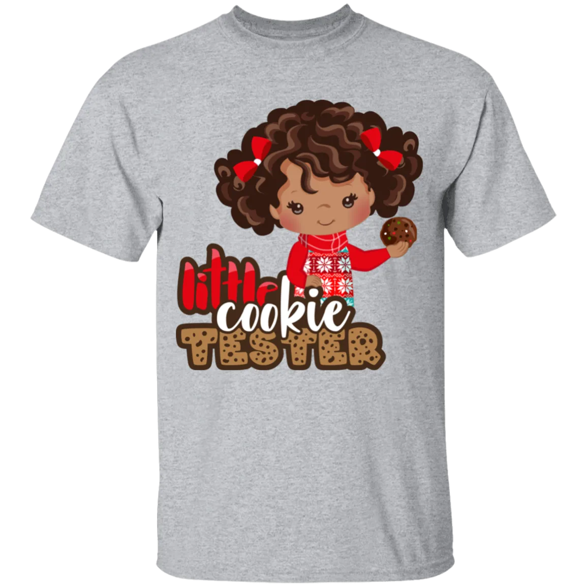 Little Cookie Tester Girl Cotton T-Shirt
