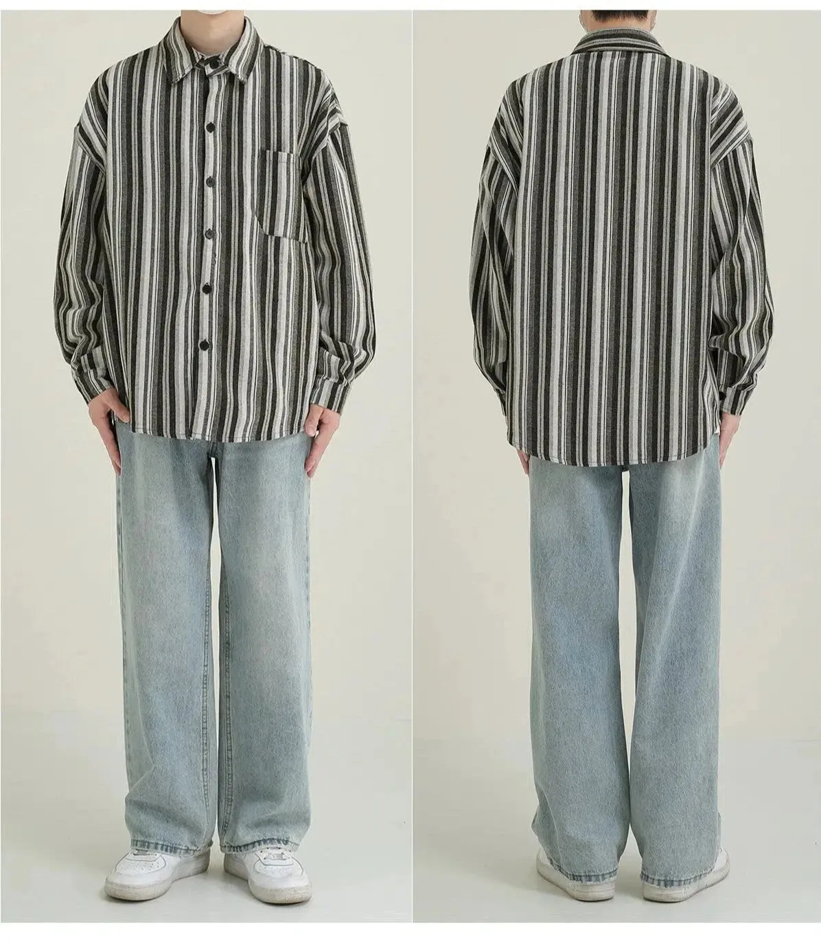Long Sleeve Striped Shirt